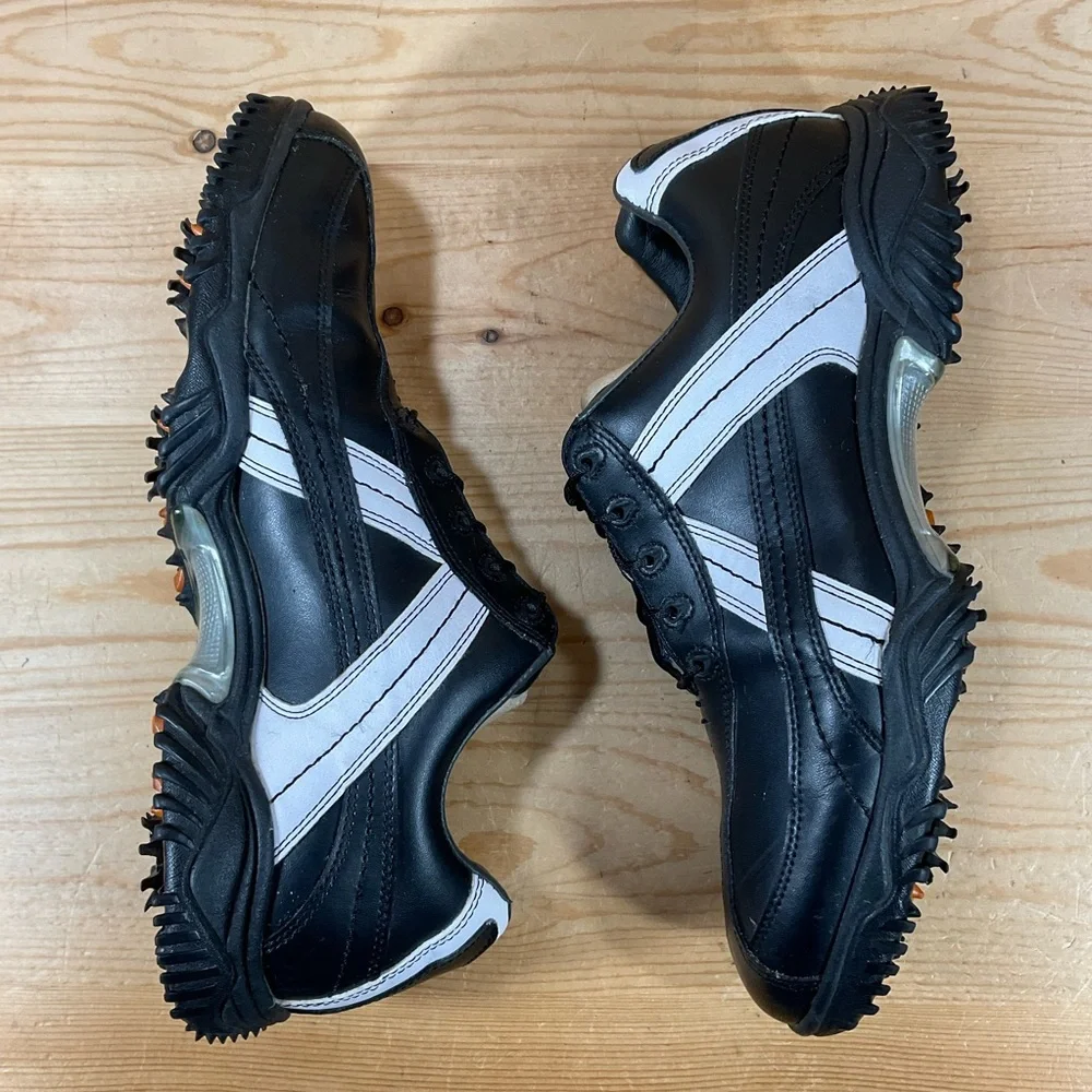 Footjoy FJ Contour Series Golf Shoes Men’s 9 M Black White Syn Leather 54001